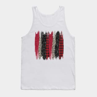 Christmas brush strokes Tank Top